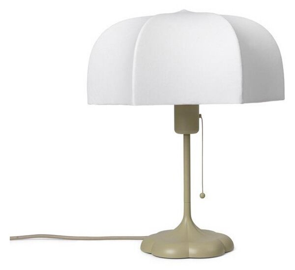 Stolní lampa ferm LIVING, Poem, Béžová, Obývací pokoj, Kov, Design