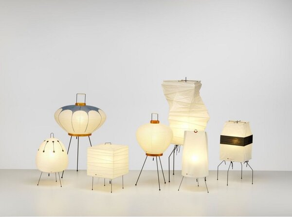 Stolní lampa Vitra, Bílá, Obývací pokoj, Papír / Karton