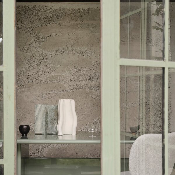 FERM LIVING Váza Moire, Small, Off-White