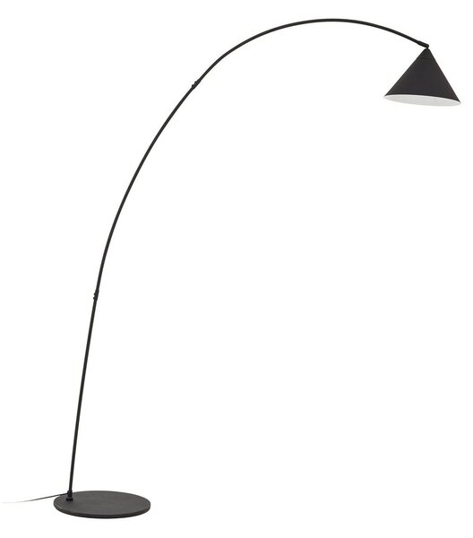Stojací Lampa Lindby, Triangolo, Černá, Obývací pokoj, Kov, Moderní