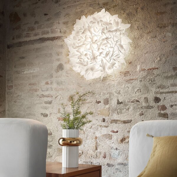 Nástěnná Svítidla Slamp, Veli, stmívatelné, Bílá, Obývací pokoj, Plast, Design