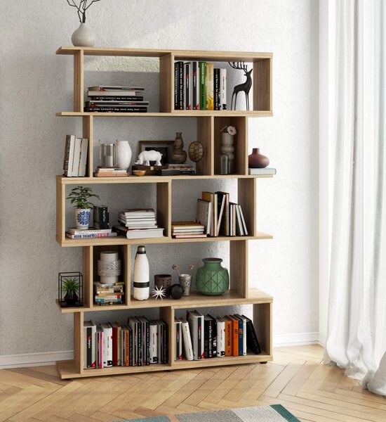 Ak furniture Knihovna FIX dub sonoma