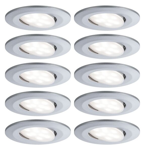 P 99923 Vestavné svítidlo LED Calla kruhové 10x6W matný chrom výklopné - PAULMANN
