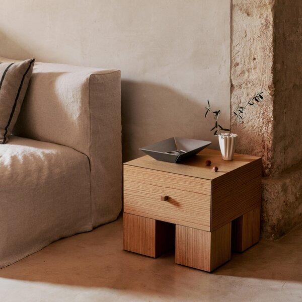 FERM LIVING Váza Dedali, H18, Off-White