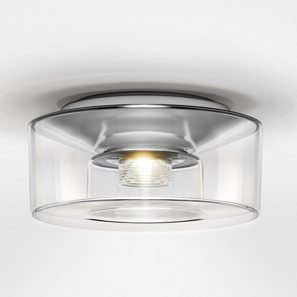 Stropní Lampa Serien Lighting, Curling M, stmívatelné, Transparentní, Obývací pokoj, Plast, Moderní
