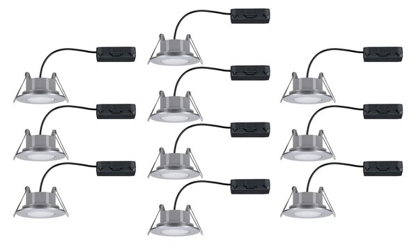 P 99923 Vestavné svítidlo LED Calla kruhové 10x6W matný chrom výklopné - PAULMANN
