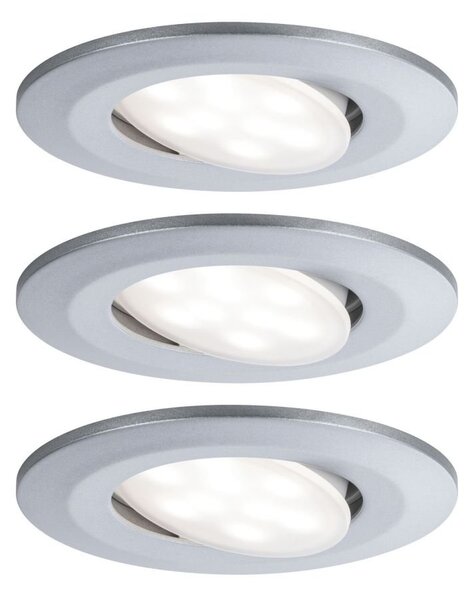 P 99929 Vestavné svítidlo LED Calla kruhové 3x6W matný chrom výklopné - PAULMANN