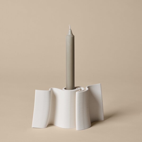 FERM LIVING Svícen Dedali, Off-White