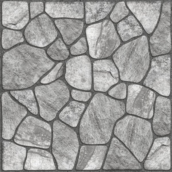 Samolepicí obklad s kamenným vzorem 30x30 cm 10 ks - světle šedá