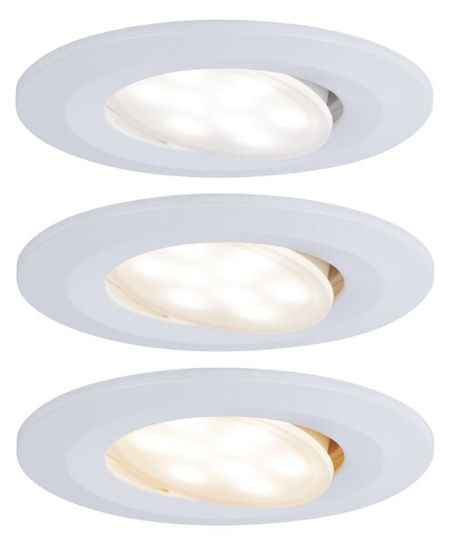 P 99935 Vestavné svítidlo LED Calla kruhové 3x5,5W bílá mat výklopné nastavitelná teplota barvy - PAULMANN