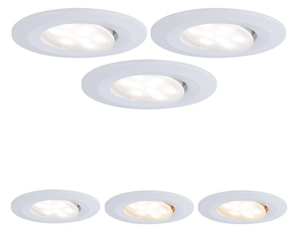 P 99935 Vestavné svítidlo LED Calla kruhové 3x5,5W bílá mat výklopné nastavitelná teplota barvy - PAULMANN
