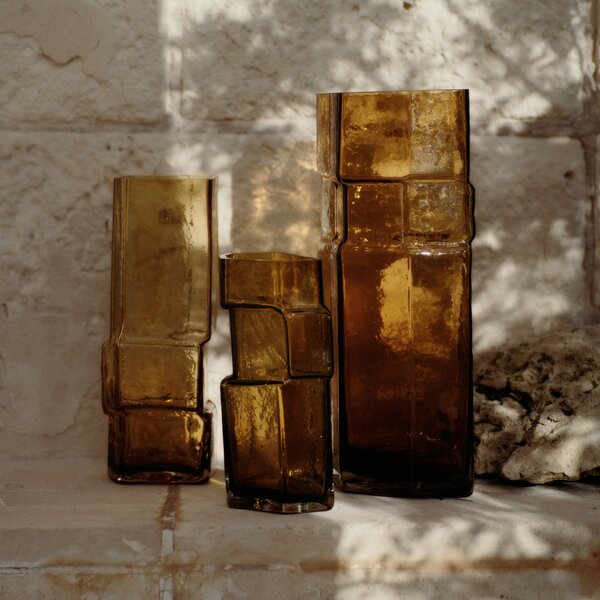 FERM LIVING Váza Muro, Small, Amber