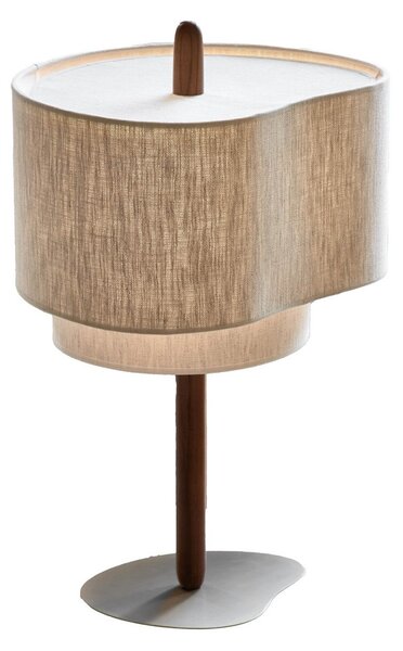 Stolní lampa MARKET SET, Pebble, Béžová, Obývací pokoj, Tkanina / Textil, Design