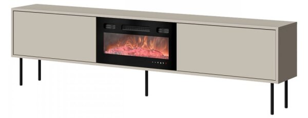 TV skříňka/stolek s krbem Sarimzo 200 EF, Barva: kašmír 5903211538650