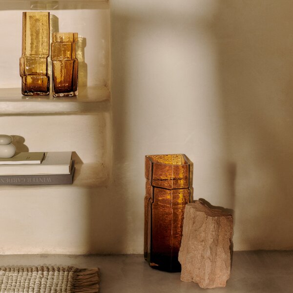 FERM LIVING Váza Muro, Small, Amber