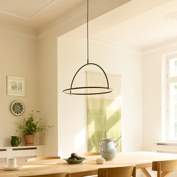 Závěsná svítidlo Halo Design, TILT, stmívatelné, Jídelna, Kov, Design