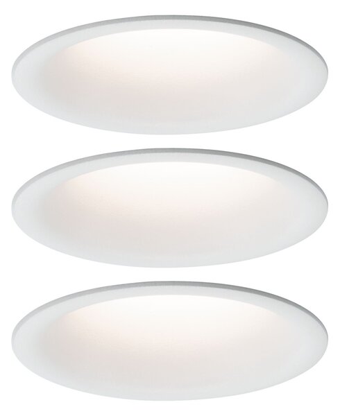 P 93415 Vestavné svítidlo LED Cymbal 3x6,8W bílá mat proti oslnění stmívatelné - PAULMANN