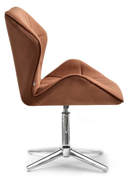 Křeslo Velma S (měděná + chromová). Akce -20%