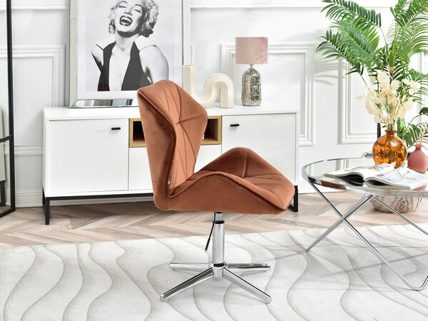 Křeslo Velma S (měděná + chromová). Akce -20%