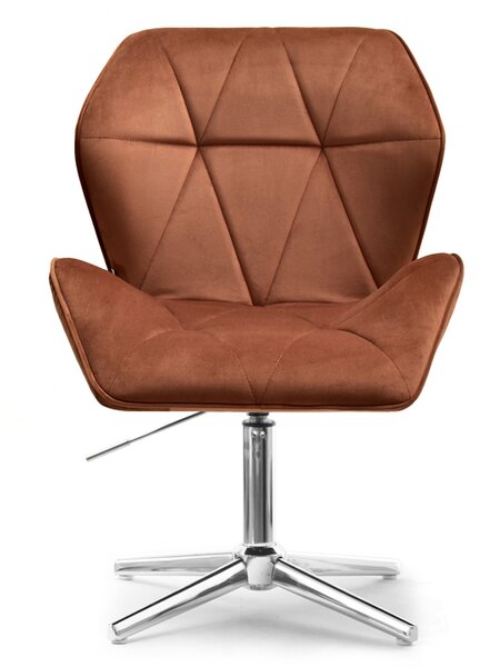 Křeslo Velma S (měděná + chromová). Akce -20%