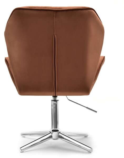 Křeslo Velma S (měděná + chromová). Akce -20%