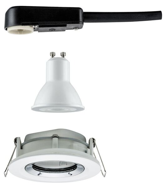 P 93673 Vestavné svítidlo LED Nova Plus kruhové 1x6W GU10 bílá mat chrom výklopné stmívatelné - PAULMANN