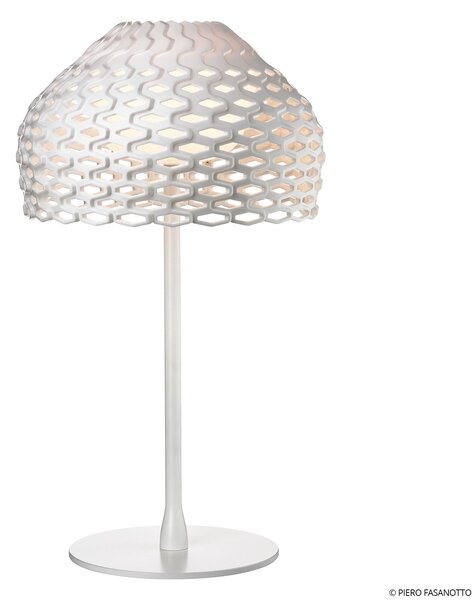 Stolní lampa FLOS, Tatou T, stmívatelné, Bílá, Obývací pokoj, Kov, Design