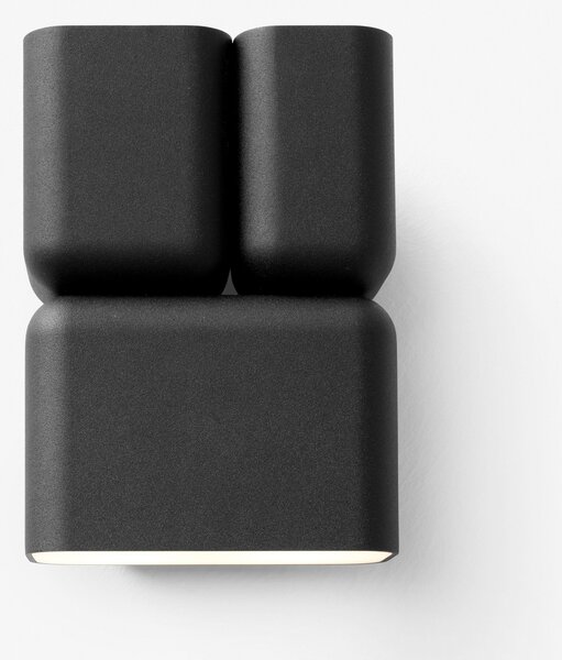 Nástěnná Svítidla &Tradition, Tabata, stmívatelné, Černá, Obývací pokoj, Hliník, Design