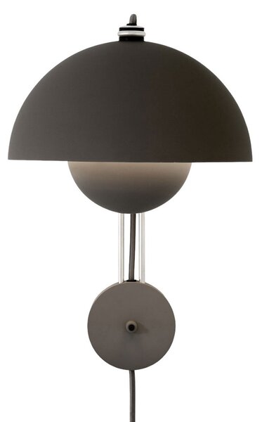 Nástěnná Svítidla &Tradition, Flowerpot VP8, Černá, Obývací pokoj, Kov, Design