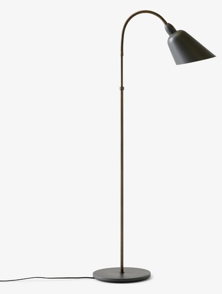 Stojací Lampa &Tradition, Bellevue AJ7, Bronzová / starobylá mosaz, Obývací pokoj, Kov, Design