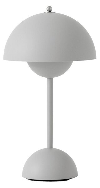 Stolní lampa &Tradition, Flowerpot VP9, stmívatelné, Šedá, Obývací pokoj, Plast, Design