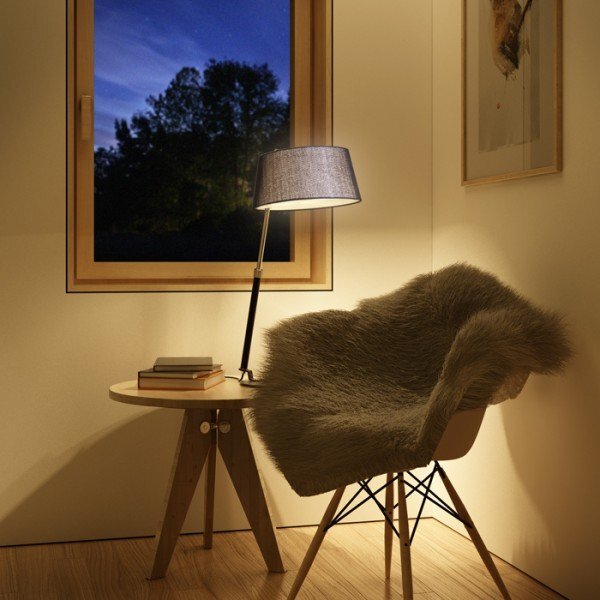 RITZY stolní černá chrom 230V E27 42W - RED - DESIGN RENDL