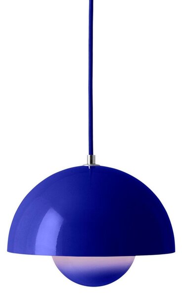 Závěsná svítidlo &Tradition, Flowerpot VP1, stmívatelné, Modrá, Obývací pokoj, Kov, Design