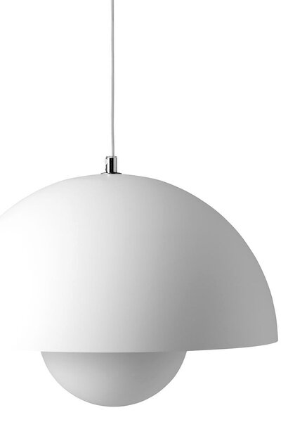 Závěsná svítidlo &Tradition, Flowerpot VP7, stmívatelné, Bílá, Obývací pokoj, Kov, Design
