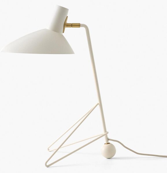 Stolní lampa &Tradition, Tripod HM9, Bílá, Obývací pokoj, Hliník