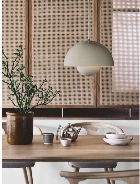 Závěsná svítidlo &Tradition, Flowerpot VP7, stmívatelné, Černá, Obývací pokoj, Kov, Design
