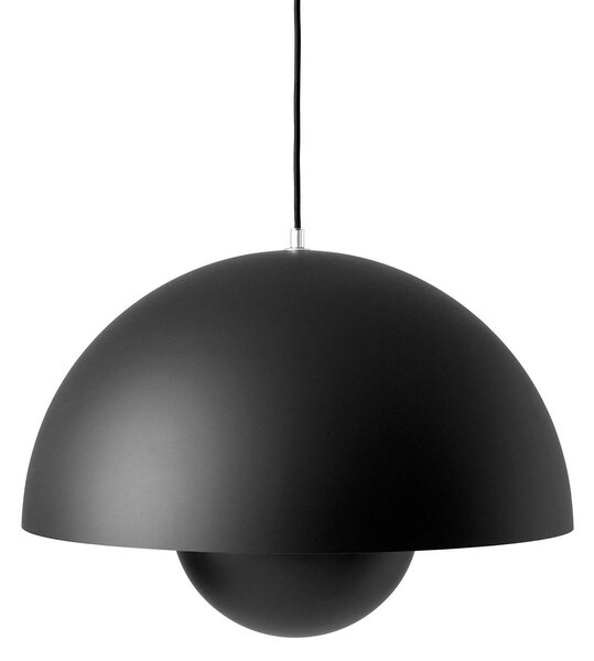 Závěsná svítidlo &Tradition, stmívatelné, Černá, Obývací pokoj, Kov, Design