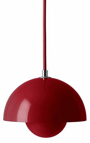 Závěsná svítidlo &Tradition, Flowerpot VP10, stmívatelné, Červená, Obývací pokoj, Kov, Design