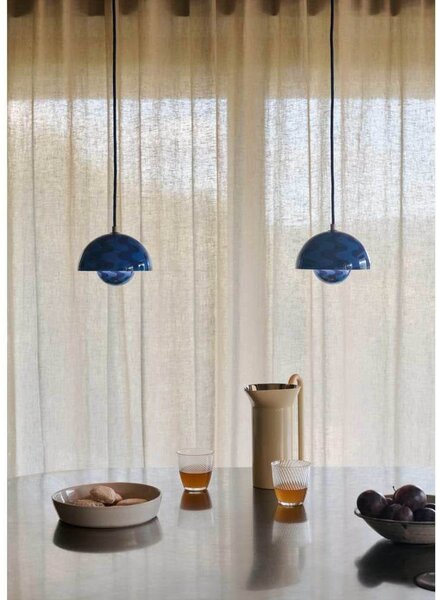 Závěsná svítidlo &Tradition, Flowerpot VP10, stmívatelné, Modrá, Obývací pokoj, Kov, Design
