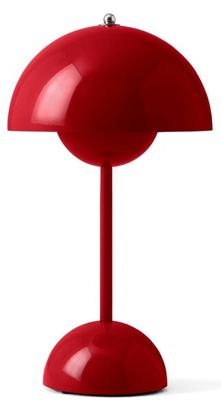Stolní lampa &Tradition, Flowerpot VP9, stmívatelné, Červená, Obývací pokoj, Plast, Design