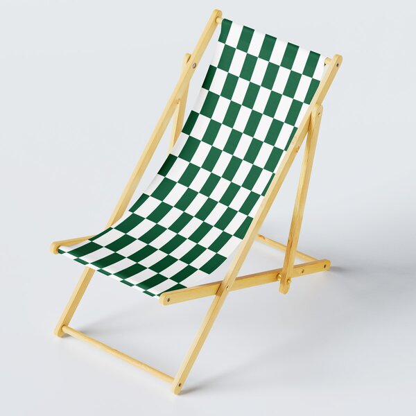 Venkovní látka Pergola (Oxford), 200 g/m², šíře 160 cm, bílo-temné zelená šachovnice 5x10 cm