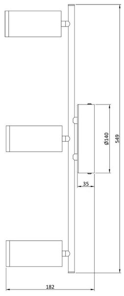 IMPR 348113 Deko-Light stropní přisazené svítidlo Becrux III 230V 16W 3000 K 1470 lm 549 mm stříbrná