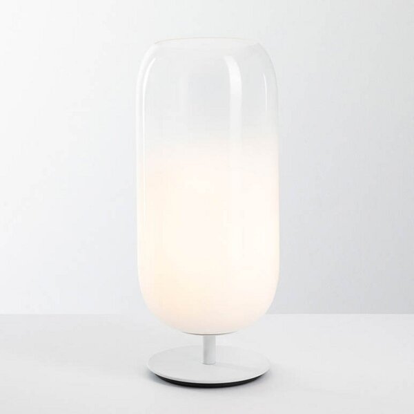 Stolní lampa Artemide, Gople, Bílá, Obývací pokoj, Sklo, Design