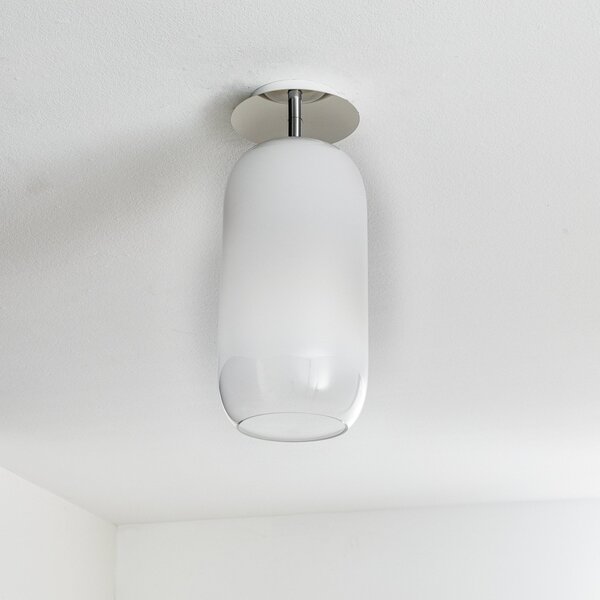 Stropní Lampa Artemide, Gople, stmívatelné, Bílá, Obývací pokoj, Sklo, Design