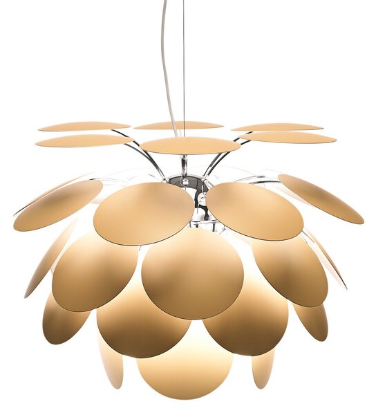 Závěsná svítidlo MARSET, Discocó, stmívatelné, Béžová, Obývací pokoj, Plast, Design