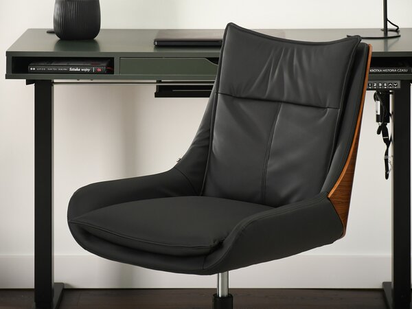 Židle Lola (ořech tmavý + černá). Akce -10%