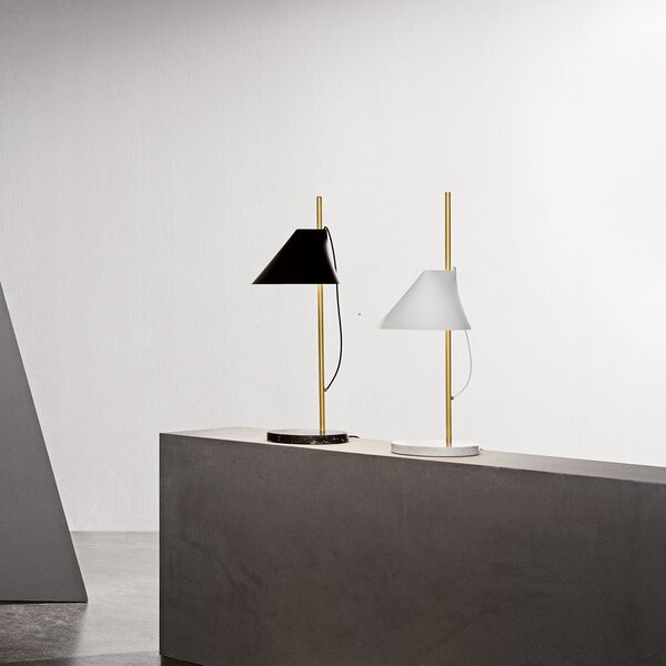 Stolní lampa Louis Poulsen, Yuh Brass, stmívatelné, Černá, Ložnice, Kov, Design