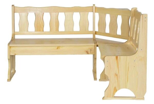 Drewmax NR101 dřevěná rohová lavice masiv borovice