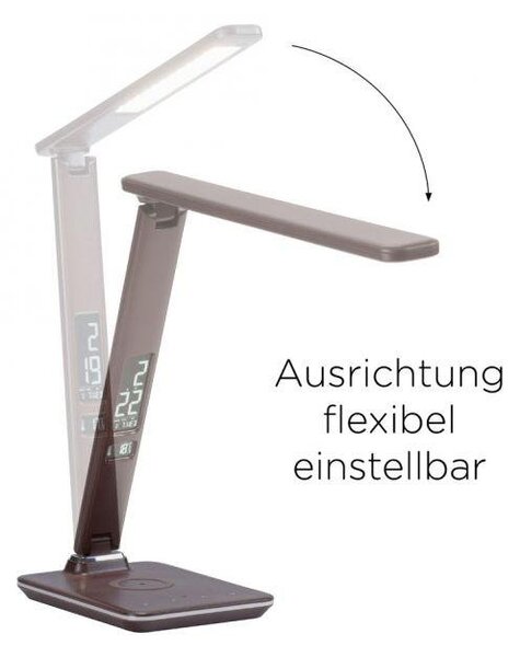 Paul Neuhaus Stolní LED lampa ADRIANO s QI nabíječkou, 6W, v. 60 cm, CCT 2700-5000K
