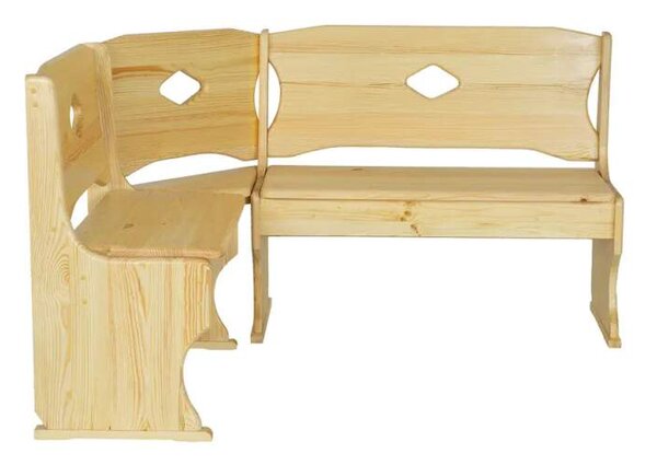 Drewmax NR103 dřevěná rohová lavice masiv borovice